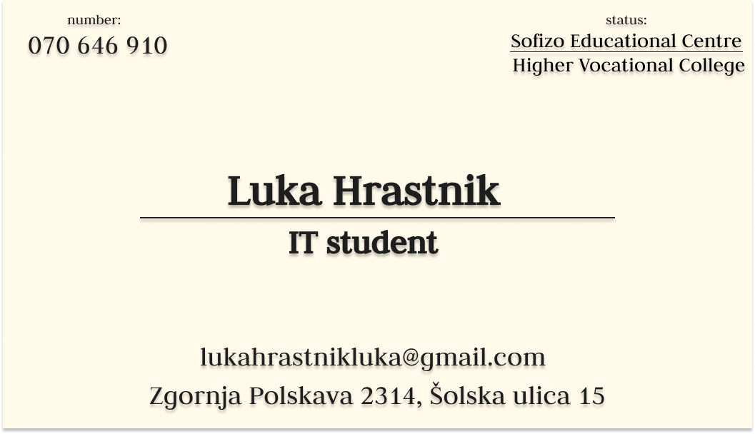 Luka card